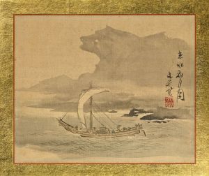Picture of Kyoto Seascape under the Night Moon by Tani Buncho