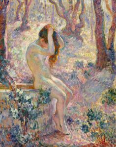 Young Nude Seated on the Edge of a Well Young Nude Seated on the Edge of a Well