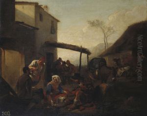 Italian Peasants outside a Tavern Italian Peasants outside a Tavern