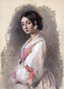 A Roman Peasant Girl by Richard Buckner