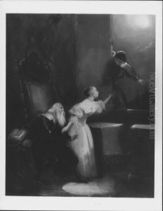 A Scene from 'Woodstock' by Ernst II, Duke of Saxe-Coburg and Gotha