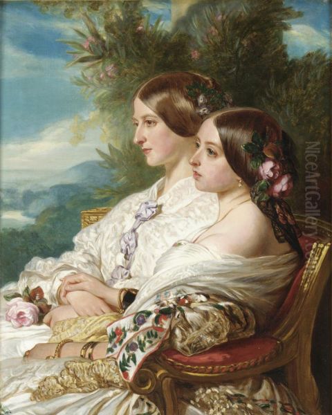 Queen Victoria and Victoire, Duchesse de Nemours - view 1