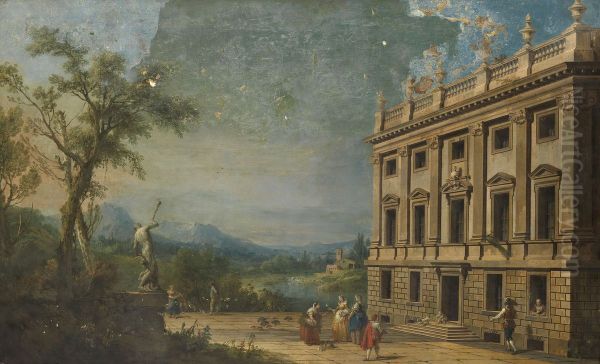 River landscape with a view of Lindsay House - view 1