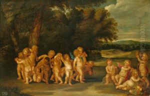 Putti Dancing in a Landscape Putti Dancing in a Landscape