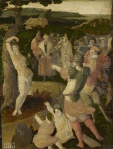 The Martyrdom of Saint Sebastian by Aertgen van Leyden