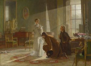 Queen Victoria receiving the news of her Accession by Henry Tanworth Wells