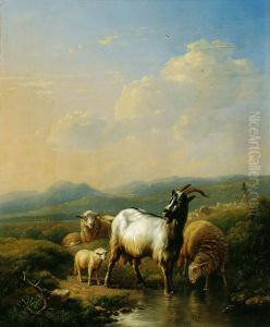 Goats and Sheep by Eugene Verboeckhoven