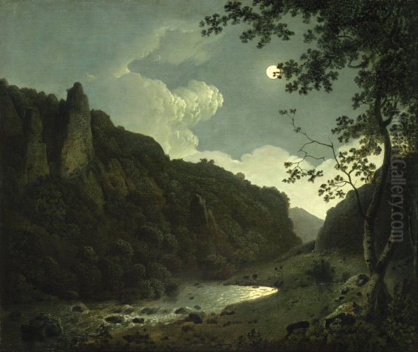Dovedale by Moonlight - view 1
