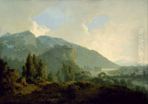 Italian Landscape with Mountains and a River