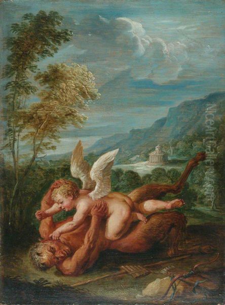 Cupid overcoming Pan - view 1