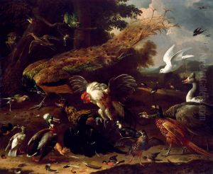 The Crow Exposed by Melchior D'Hondecoeter
