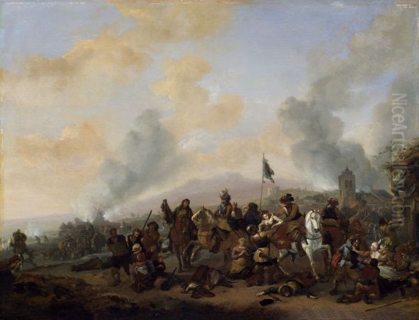 Soldiers Plundering a Village - view 1