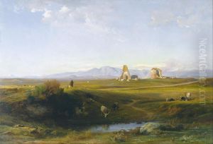 A View of the Roman Countryside by Jean-Achille Benouville