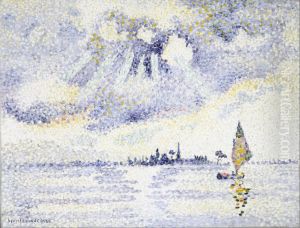 Sunset on the Lagoon, Venice by Henri-Edmond Cross