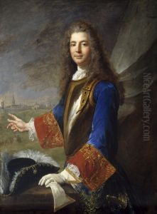 Charles-Francois-Marie de Custine, Chevalier de Wiltz (d.1738) by Alexis-Simon Belle