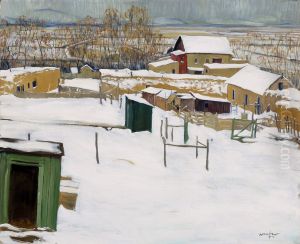 Taos in the Snow by Walter Ufer