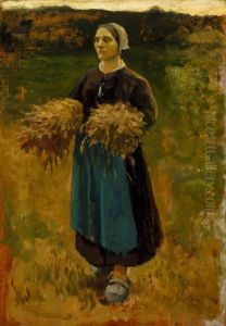 Le glaneur by Jules Breton