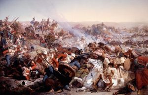 The Battle of Meeanee, 17 February 1843 by Edward Armitage