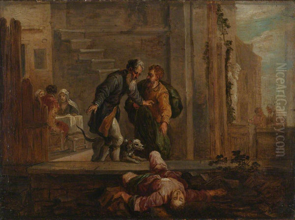 Tobit and the Dead Israelite (after Domenico Fetti) - view 1