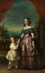 Queen Victoria with the Prince of Wales by Franz Xavier Winterhalter