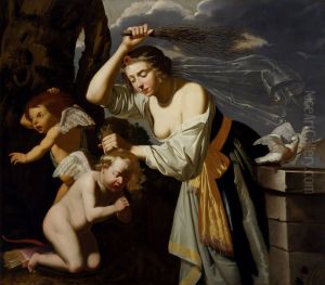 Venus Chastising Cupid by Jan Van Bijlert