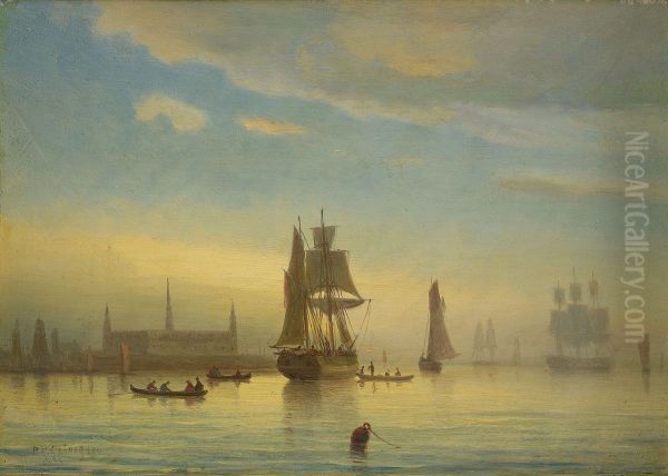 Segelfartyg Vid Kronborgs Slott - view 1