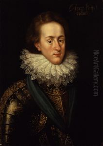 Henry, Prince of Wales (copy after an original of c.1610) by Isaac Oliver