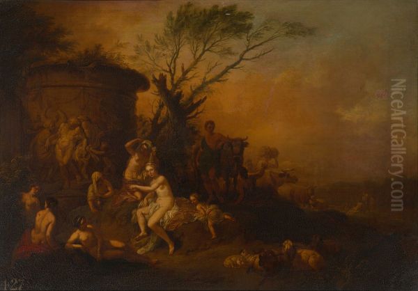 Nymphs Bathing - view 1