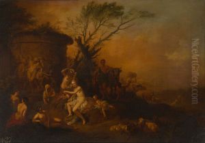 Nymphs Bathing by Christian Wilhelm Ernst Dietrich