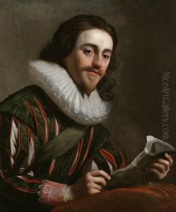 Portrait of Charles I Stuart (1600-1649), king of England by Gerard van Honthorst