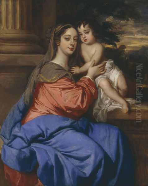 Barbara Palmer, nee Villiers, Duchess of Cleveland with her son, Charles Fitzroy, as Madonna and Child - view 1