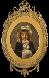 Portrait Of The Artist's Daughter Carola Cederstrom by Gustaf Olaf Cederstrom