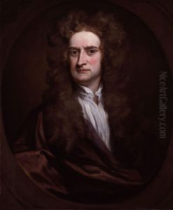 Portrait of Sir Isaac Newton by Godfrey Kneller