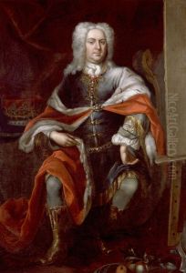 Portrait of James Brydges, 1st Duke of Chandos (1674-1744) by Herman van der Mijn