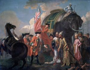 Robert Clive and Mir Jafar after the Battle of Plassey, 1757 by Francis Hayman