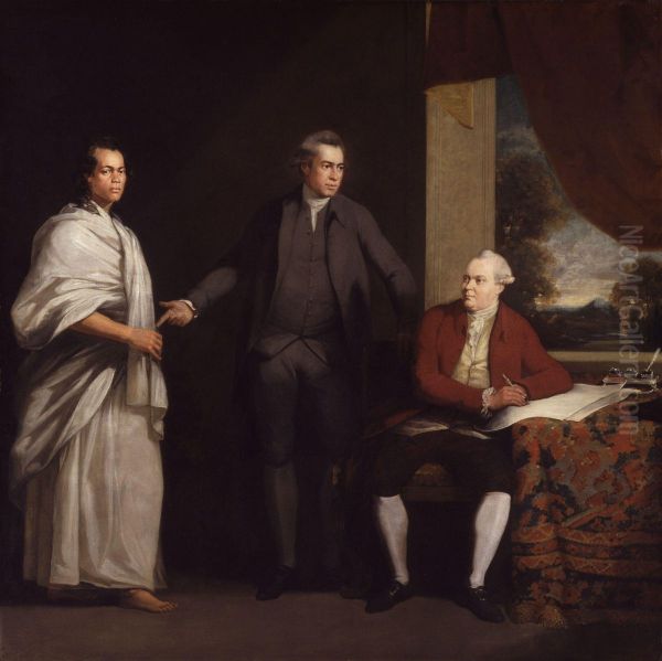 Omai (Mai), Sir Joseph Banks and Daniel Charles Solander - view 1