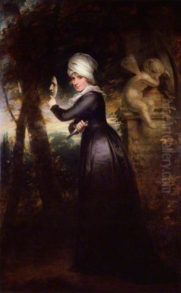 Sarah Siddons, nee Kemble ('Mrs Siddons with the Emblems of Tragedy') - view 1