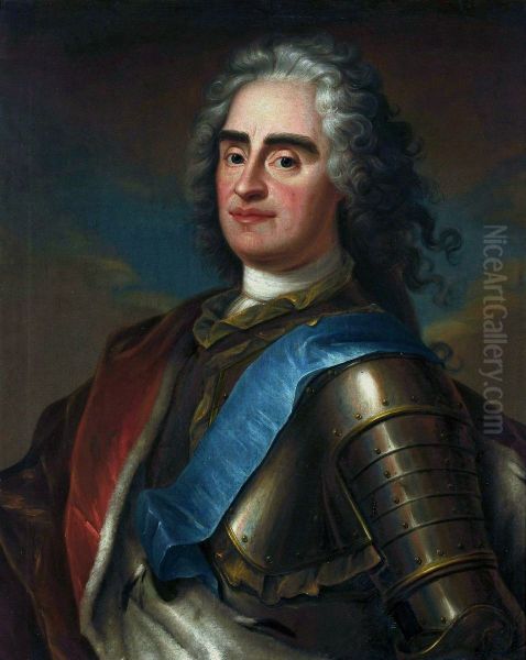 Portrait of Augustus II of Poland with the ribbon of the Order of the White Eagle. - view 1