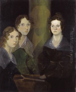 The Bronte Sisters (Anne Bronte; Emily Bronte; Charlotte Bronte) by Branwell Bronte