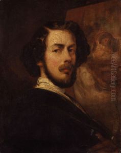 Self portrait of Thomas Jones Barker (1815-1882)