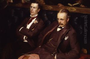 Joe Chamberlain; Arthur James Balfour, 1st Earl of Balfour by Sydney Prior Hall