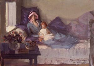 Clementine Ogilvy Spencer-Churchill, Baroness Spencer-Churchill; Sarah Churchill by John Lavery