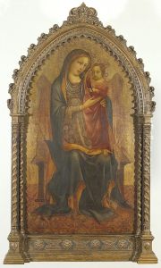 Madonna met kind by Lorenzo Monaco