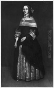 lady-portrait by Gerard Ter Borch