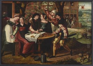 De verloren zoon by Master Of The Prodigal Son