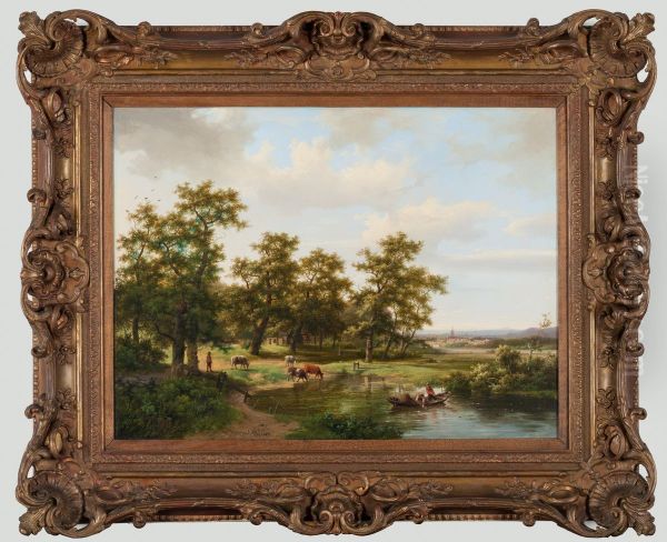 Bosachtig landschap met plas - view 1