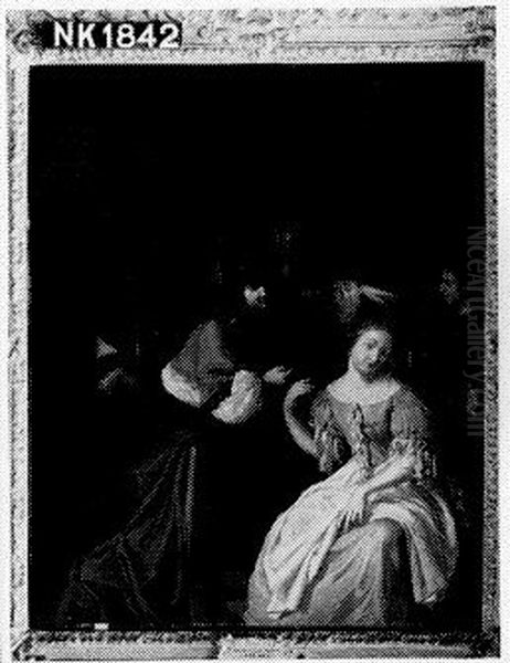 Elegant company in an interior - view 1