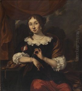 Portret van een vrouw by Adriana Spilberg