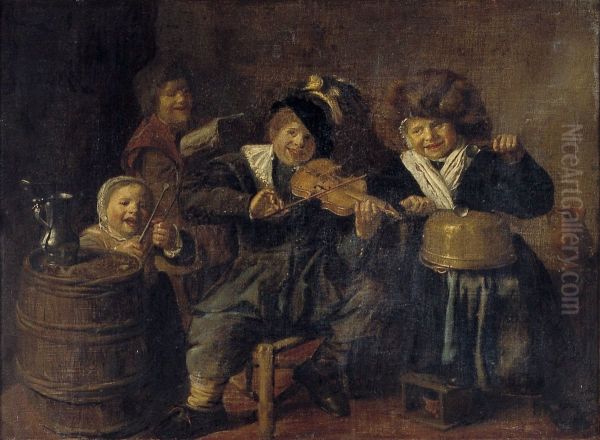Children Making Music - view 1