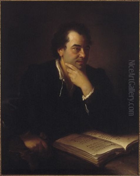 Portret van een man met boek - view 1